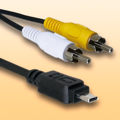 cable de vídeo para Panasonic Lumix dmc-tz25longitud 1,8mA//V cinch Av TV