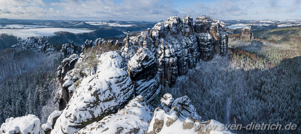 Schrammsteinaussicht im Winter