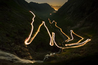 Trollstigen bei Nacht